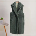Sleeveless Coat Vest for Women - Lapel Collar - Image 9