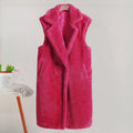 Sleeveless Coat Vest for Women - Lapel Collar - Image 5
