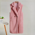 Sleeveless Coat Vest for Women - Lapel Collar - Image 8