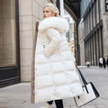 Puffer Coat for Women - Fur Hood - Image 5