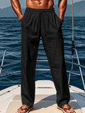 Lounge Pants for Men - Drawstring Relaxed Fit - Image 2