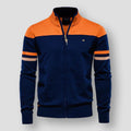 Knit Zip-Up Jacket for Men - Stand Collar - Image 2