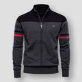 Knit Zip-Up Jacket for Men - Stand Collar - Image 3