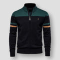 Knit Zip-Up Jacket for Men - Stand Collar - Image 4