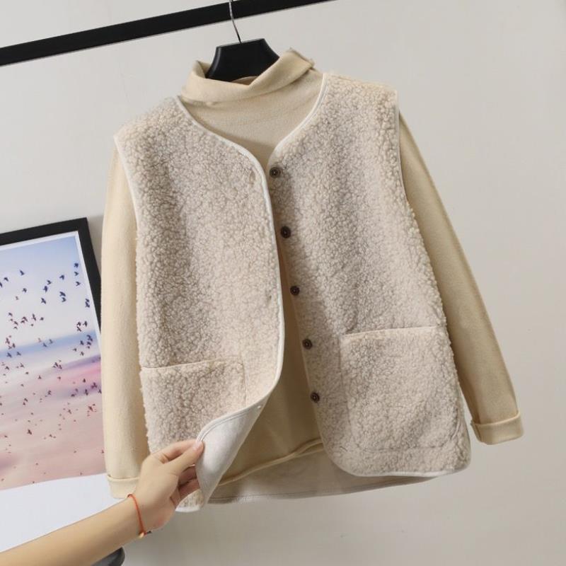 Relaxed Fit Vest for Women - Button Front - Image 5