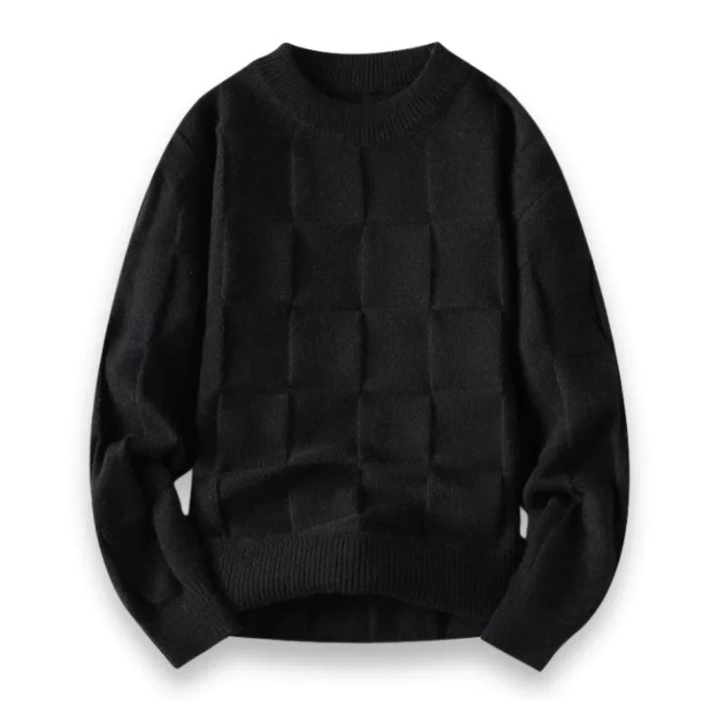 Crew Neck Sweater for Men - Textured - Image 3