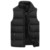 Puffer Vest for Men - Stand Collar - Image 1