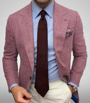 Notch Lapel Blazer for Men - Slim Fit - Image 3
