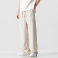 Wide Leg Pants for Men - Loose Fit Straight Leg - Drawstring Lounge Pants - Image 6