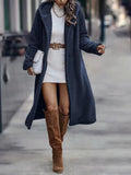 Long Hooded Teddy Coat for Women - Button Front - Image 1