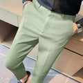 Slim Fit Dress Pants for men - Textured - Flat Front Straight Leg - Image 1