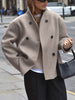 Double Breasted Short Jacket for Women - Button Front - Image 1