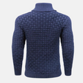 Shawl Collar Sweater for Men - Button Detail - Image 3
