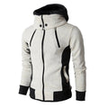 Full Zip Funnel Neck Jacket for Men - Long Sleeve - Image 4