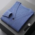 V-Neck Cardigan Sweater for Men - Button Front - Image 8
