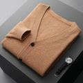 V-Neck Cardigan Sweater for Men - Button Front - Image 16