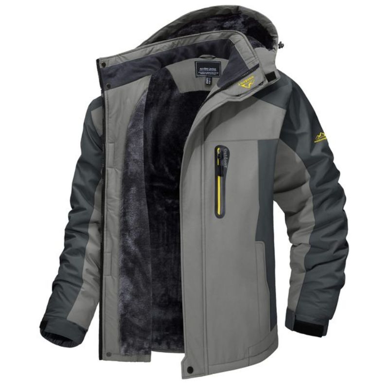 Hooded Padded Jacket for Men - Full Zip - Image 5