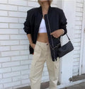 Bomber Jacket for Women - Oversized - Image 5