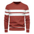 Crew Neck Sweater for Men - Striped - Image 4