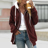 Fleece Hooded Jacket for Women - Zip Front - Image 1