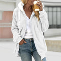 Fleece Hooded Jacket for Women - Zip Front - Image 7