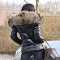 Puffer Jacket for Women - Fur Hood - Image 7