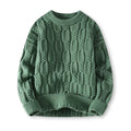 Cable Knit Sweater for Men - Crew Neck - Image 1