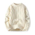 Cable Knit Sweater for Men - Crew Neck - Image 2