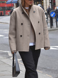 Double Breasted Short Jacket for Women - Button Front - Image 4