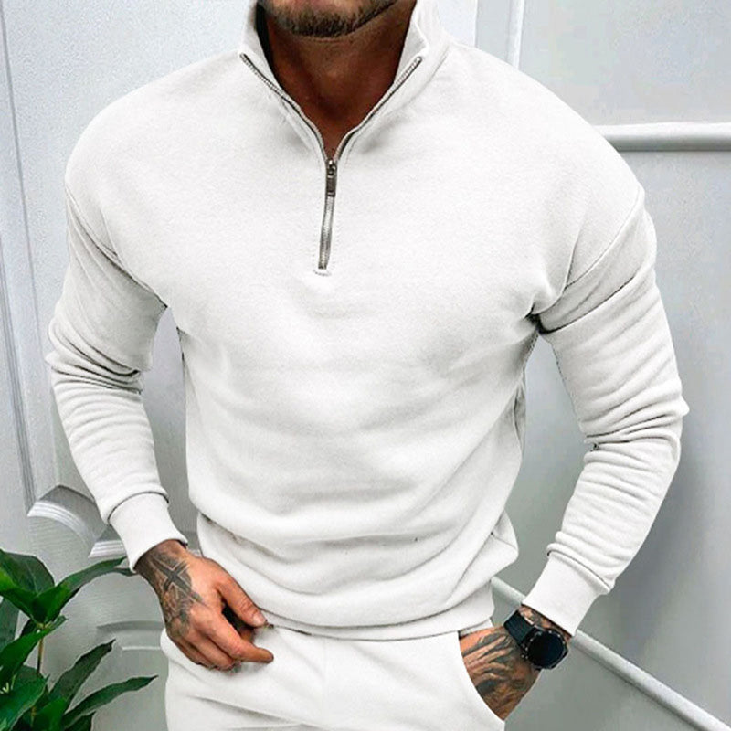 Pullover Sweater for Men - Quarter Zip - Image 2
