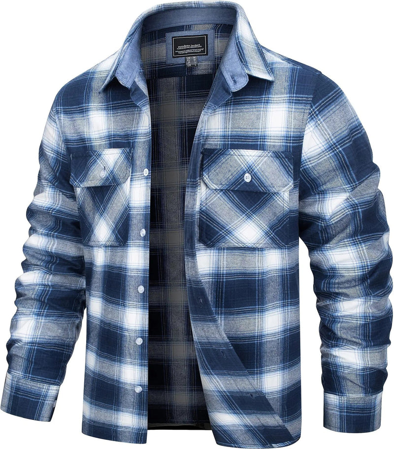 Plaid Shirt for Men - Long Sleeve - Image 5