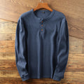 Henley Sweater for Men - Crew Neck - Image 5