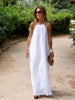 Maxi Halter Dress for women - Sleeveless A-Line - Side Slit Casual - Image 1