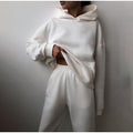 Hoodie Sweatpants Loungewear Set for Women - Elastic Waist - Image 13