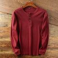 Henley Sweater for Men - Crew Neck - Image 4