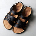 Adjustable Strappy Sandals for Men - Slingback Buckle Closure - Multi-Strap Contoured Footbed - Image 2