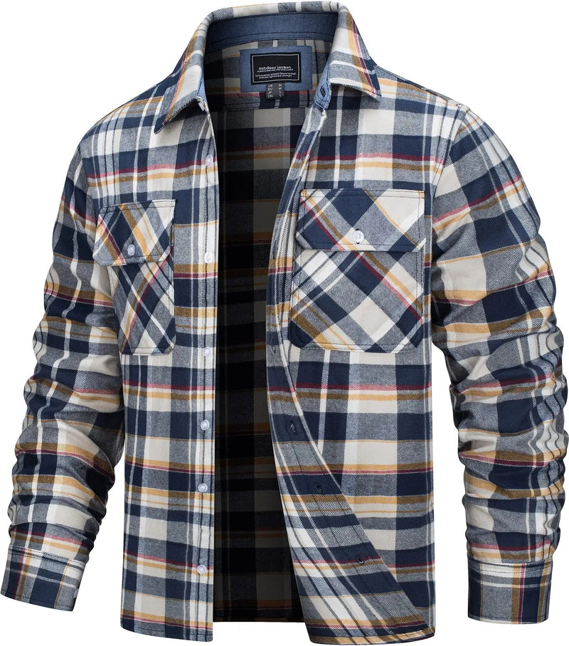 Plaid Shirt for Men - Long Sleeve - Image 4