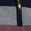 Striped Quarter-Zip Sweater for Men - Long Sleeve - Image 3