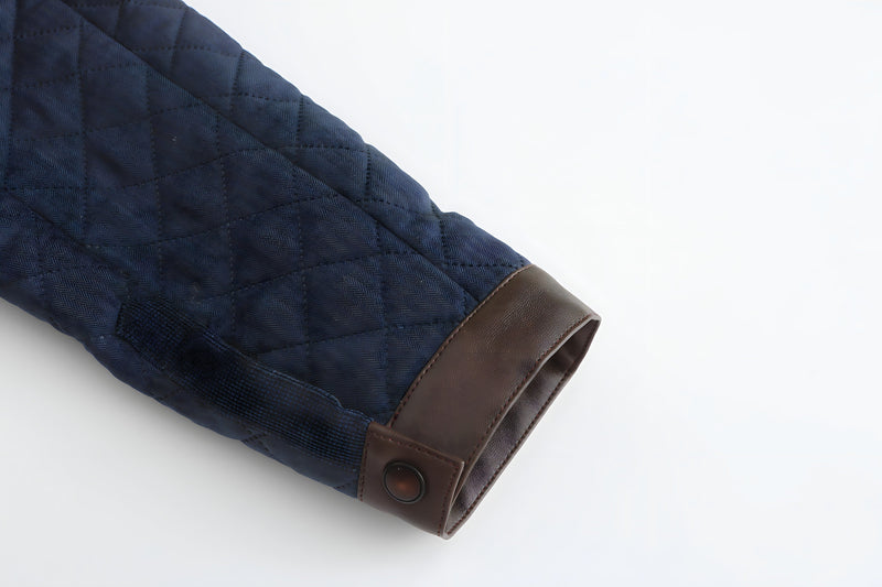 Quilted Button-Front Jacket for Men - Long Sleeve - Image 7