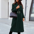 Wrap Coat for Women - Tie Waist - Image 5