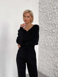 Wrap Sweater for Women - V-Neck - Image 15