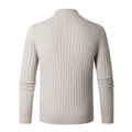 Ribbed Quarter-Zip Sweater for Men - Long Sleeve - Image 3