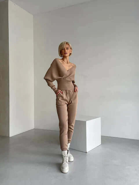 Wrap Sweater for Women - V-Neck - Image 18