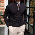 Quarter Zip Sweater for Men - Long Sleeve - Image 1
