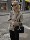 Oversized Short Jacket for Women - Double-Breasted - Image 1