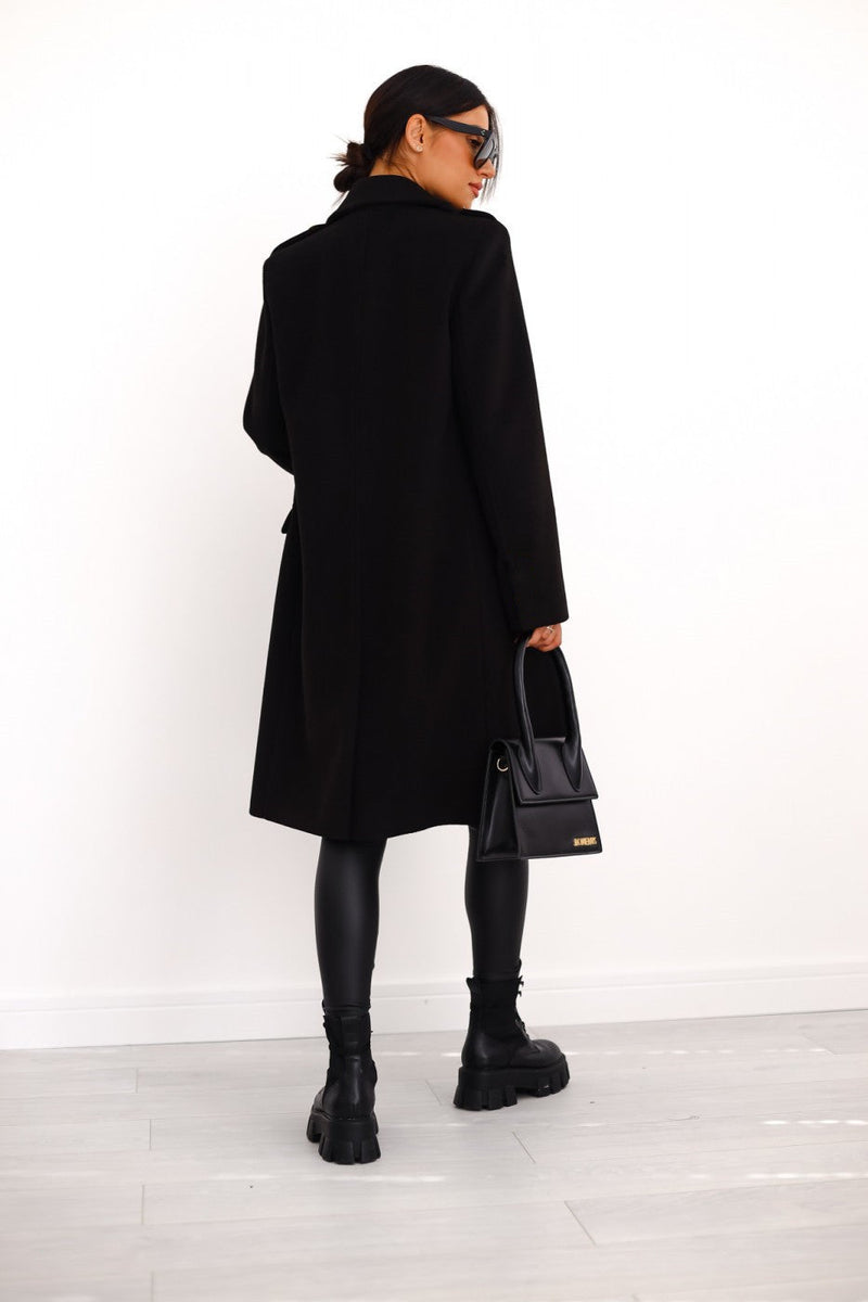 Coat for Women - Double-Breasted - Image 2