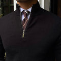 Quarter Zip Sweater for Men - Long Sleeve - Image 2