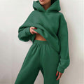 Hoodie Sweatpants Loungewear Set for Women - Elastic Waist - Image 14