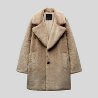Teddy Oversized Coat for Women - Long Sleeve - Image 1