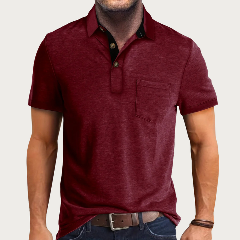 Polo Shirt for Men - Pocket Button-Down - Image 4
